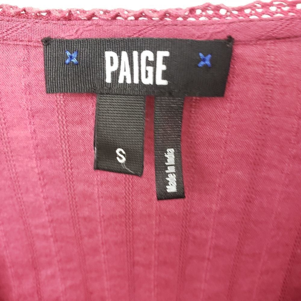 PAIGE Burgundy Wrap Blouse - Picture 3 of 6